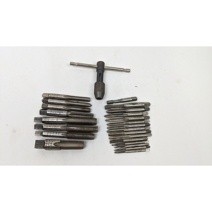 Vintage T Handle Tap Wrench Bits Mixed Lot Greenfield