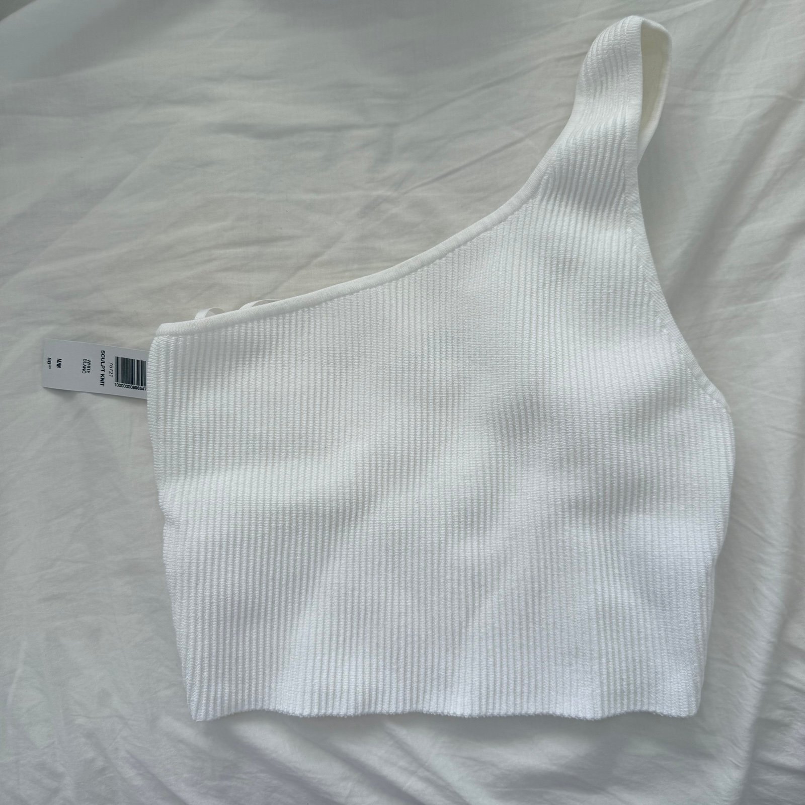 BNWT Aritzia Sculpt Knit One Shoulder Tank