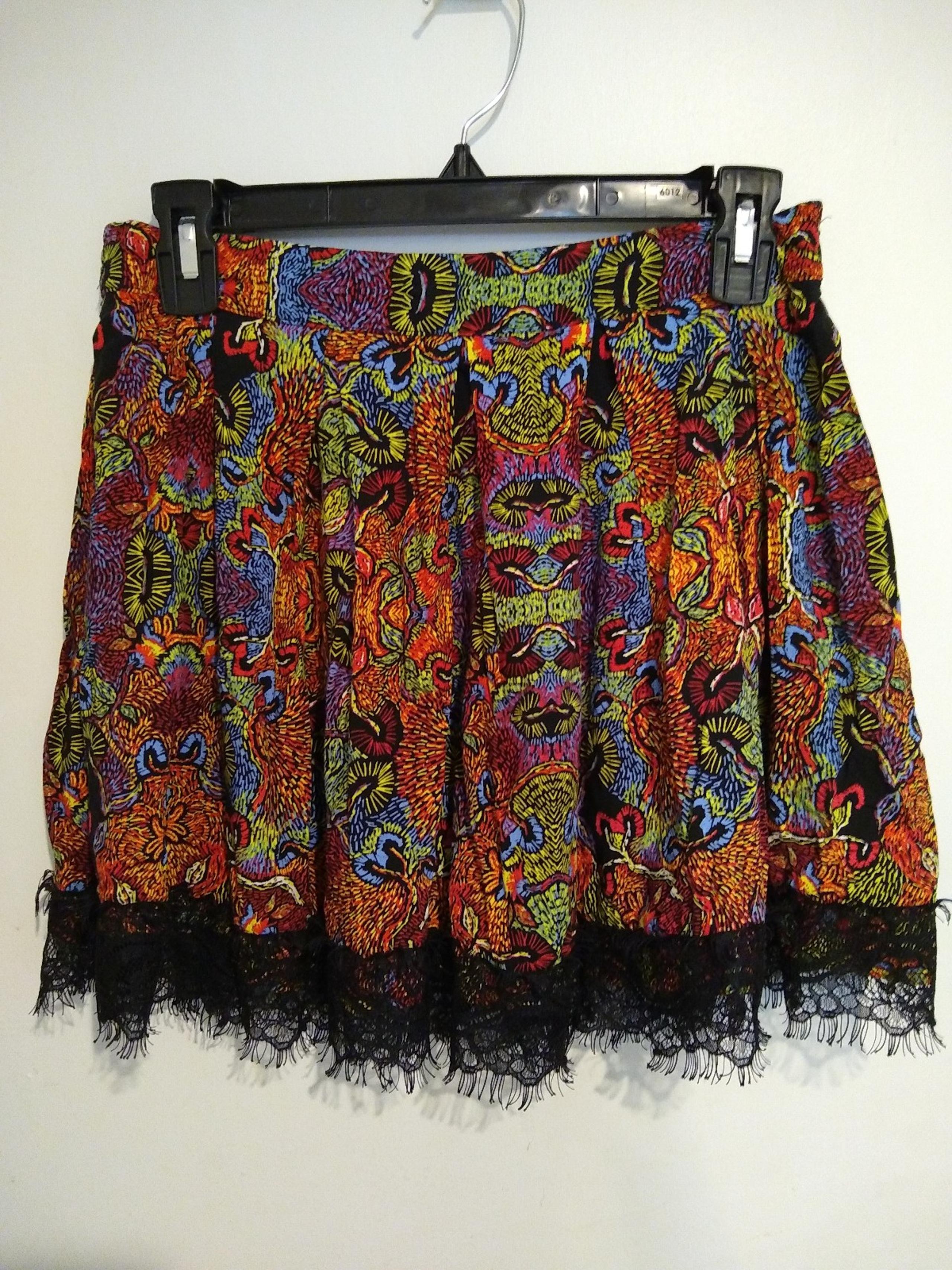 Colorful print skirt sz 3