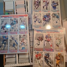 3 un cut sheets of 93 fleer McDonald's collector cards