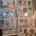 3 un cut sheets of 93 fleer McDonald's collector cards