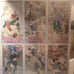 3 un cut sheets of 93 fleer McDonald's collector cards