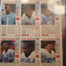 3 un cut sheets of 93 fleer McDonald's collector cards