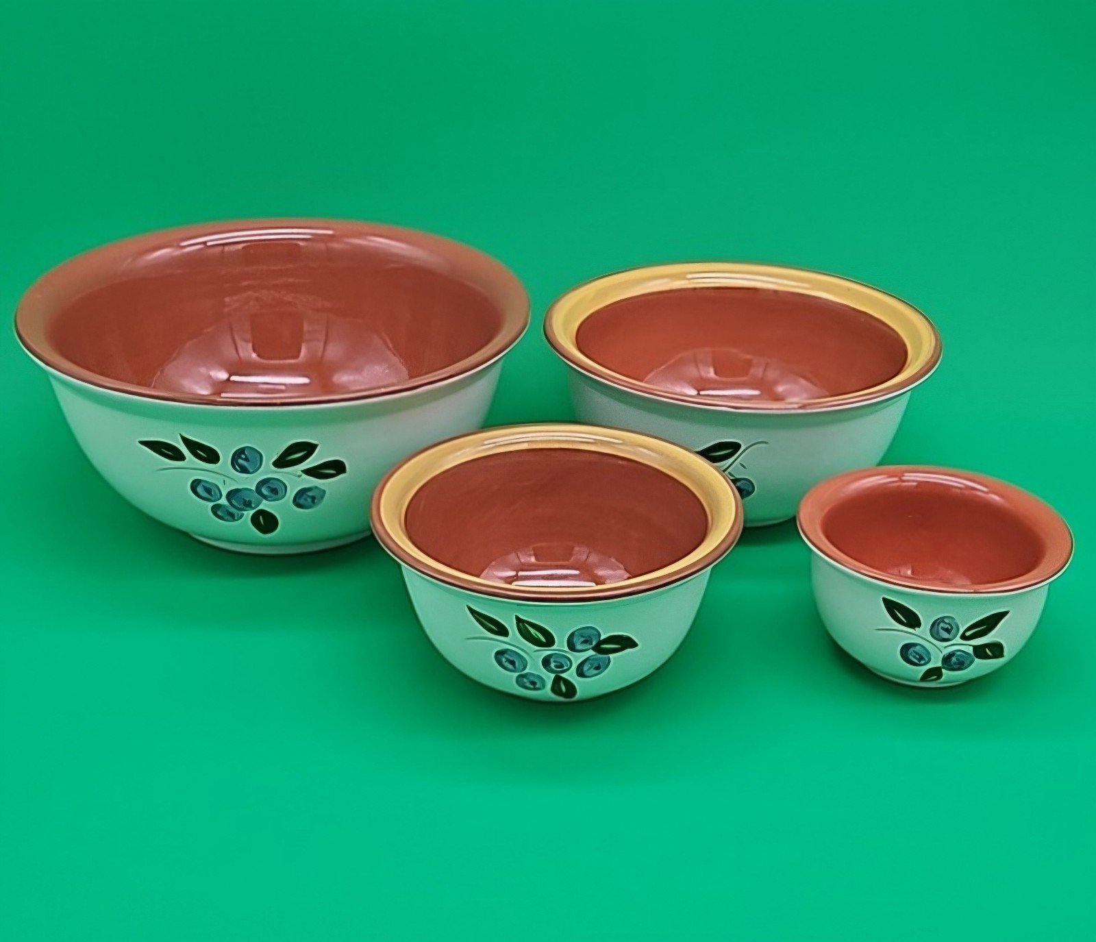 RARE VTG Stangl Nested Mixing Bowls
