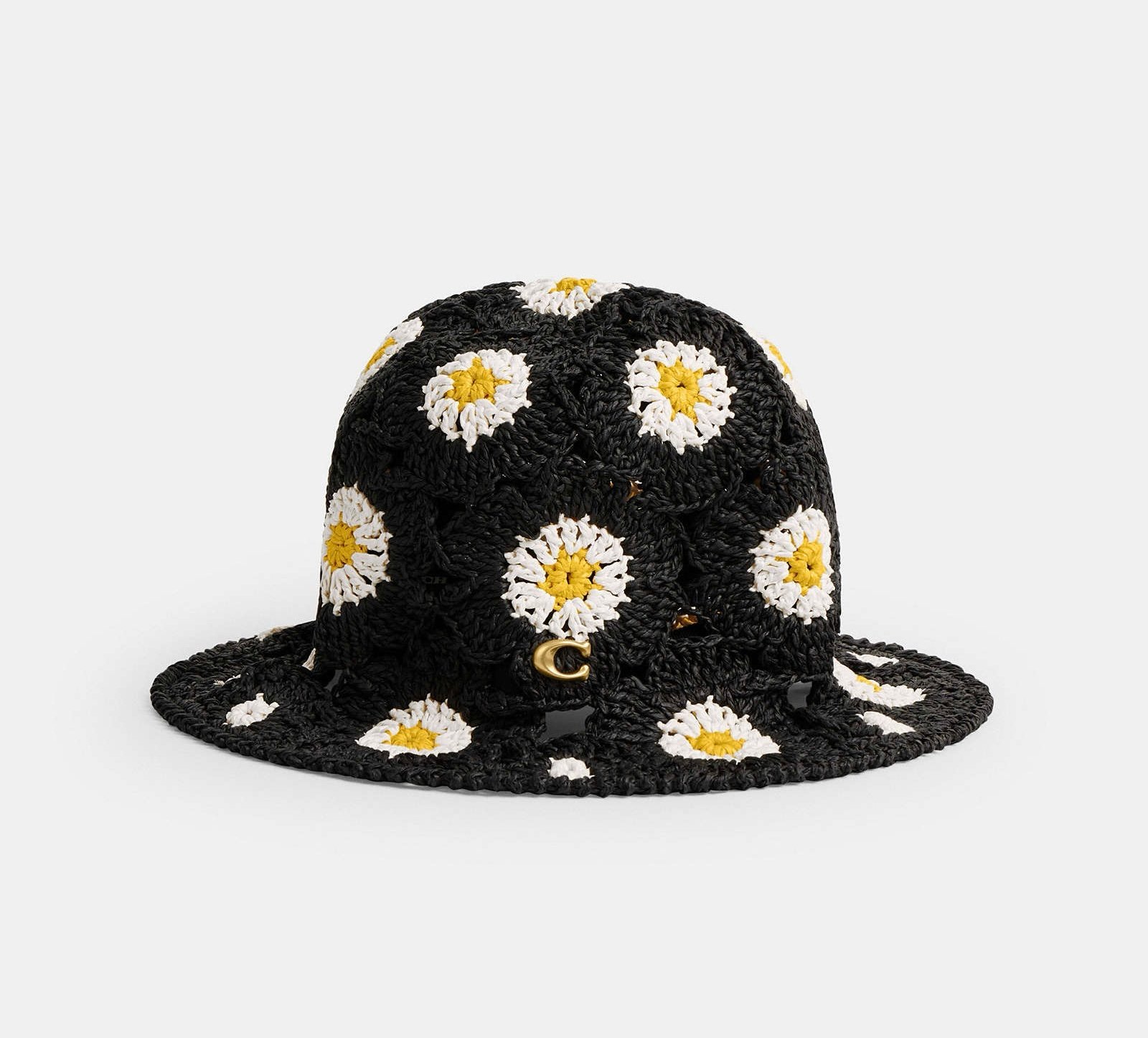 Coach Daisy Crochet Bucket Hat