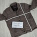 Converse All Star Brown Cotton Canvas Jacket Men's Size XL Blue Lining