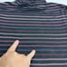 Veronica Beard Audrey Turtleneck Top XS Black Metallic Stripe NEW *SURFACE FLAWS