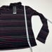 Veronica Beard Audrey Turtleneck Top XS Black Metallic Stripe NEW *SURFACE FLAWS