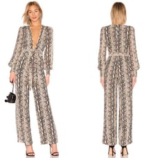 NEW LPA Jumpsuit 655 in Tan Snake