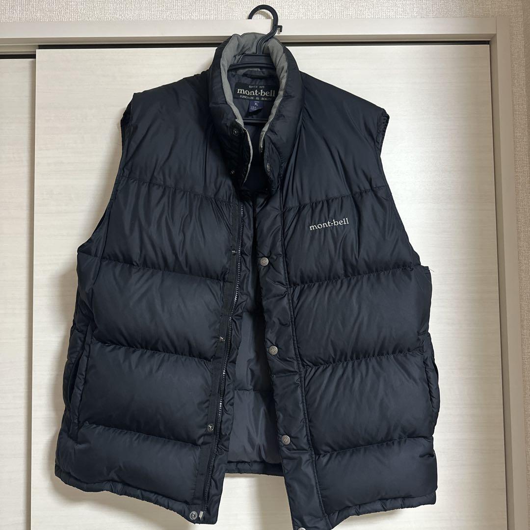 mont-bell black down vest, size XL