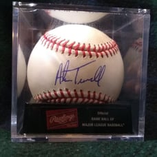 Alan Trammell Signed Game-used Baseball