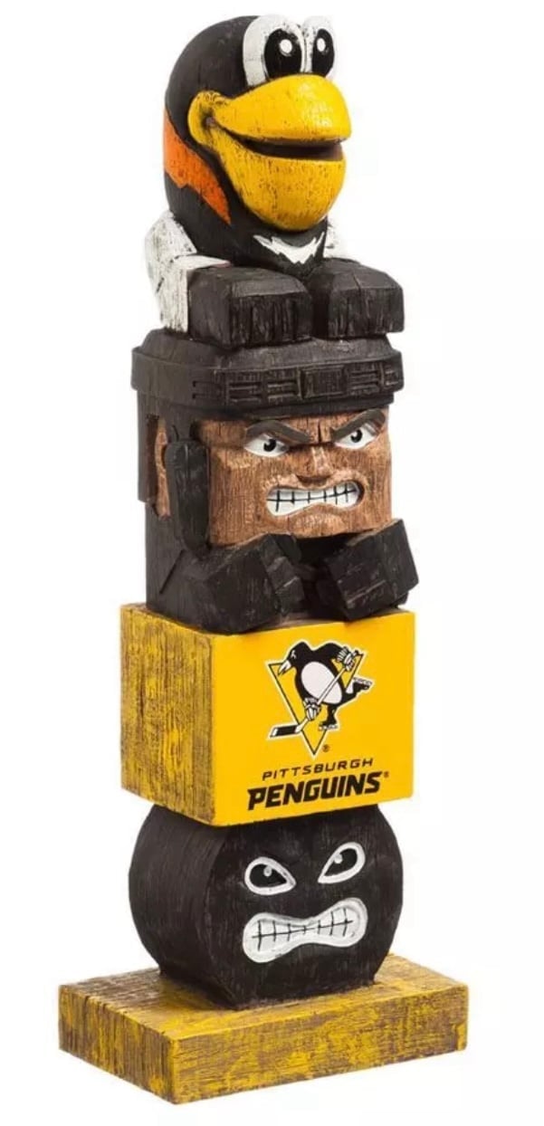 NHL Tiki Totem Statue Pittsburgh Penguins New