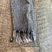 Free People black wash fringe ankle cropped jeans size 28 denim