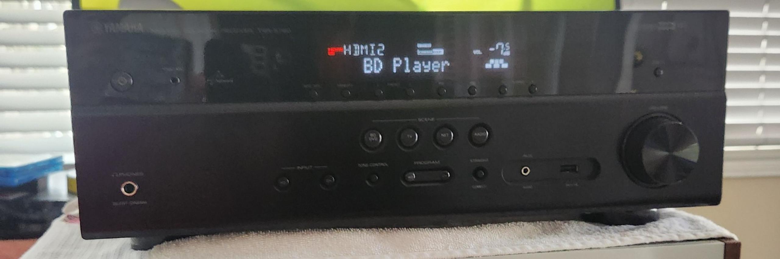 Yamaha TSR-5790BL 7.2-Channel AV Receiver w/4K Ultra HD and Bluetooth