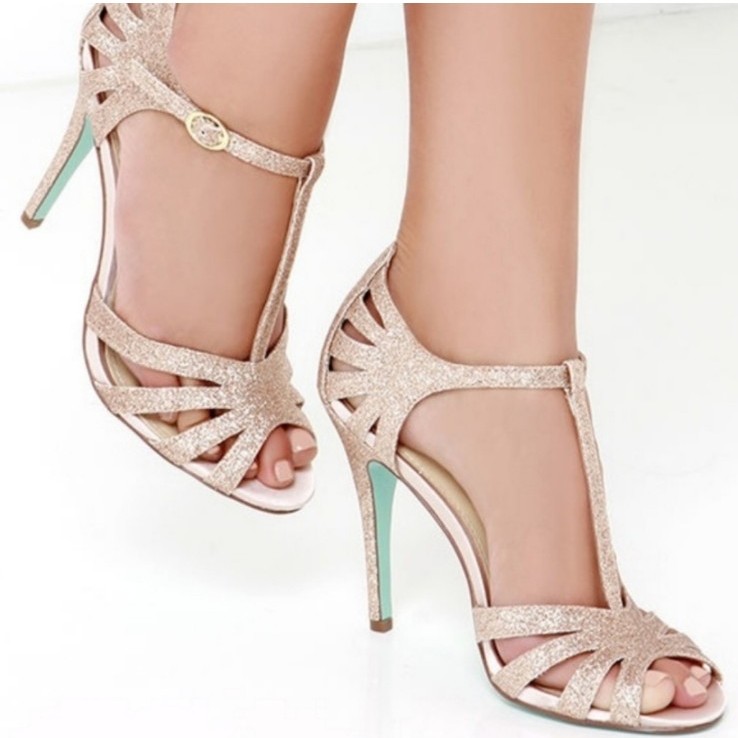Betsey Johnson SB-Tee ankle strap heels