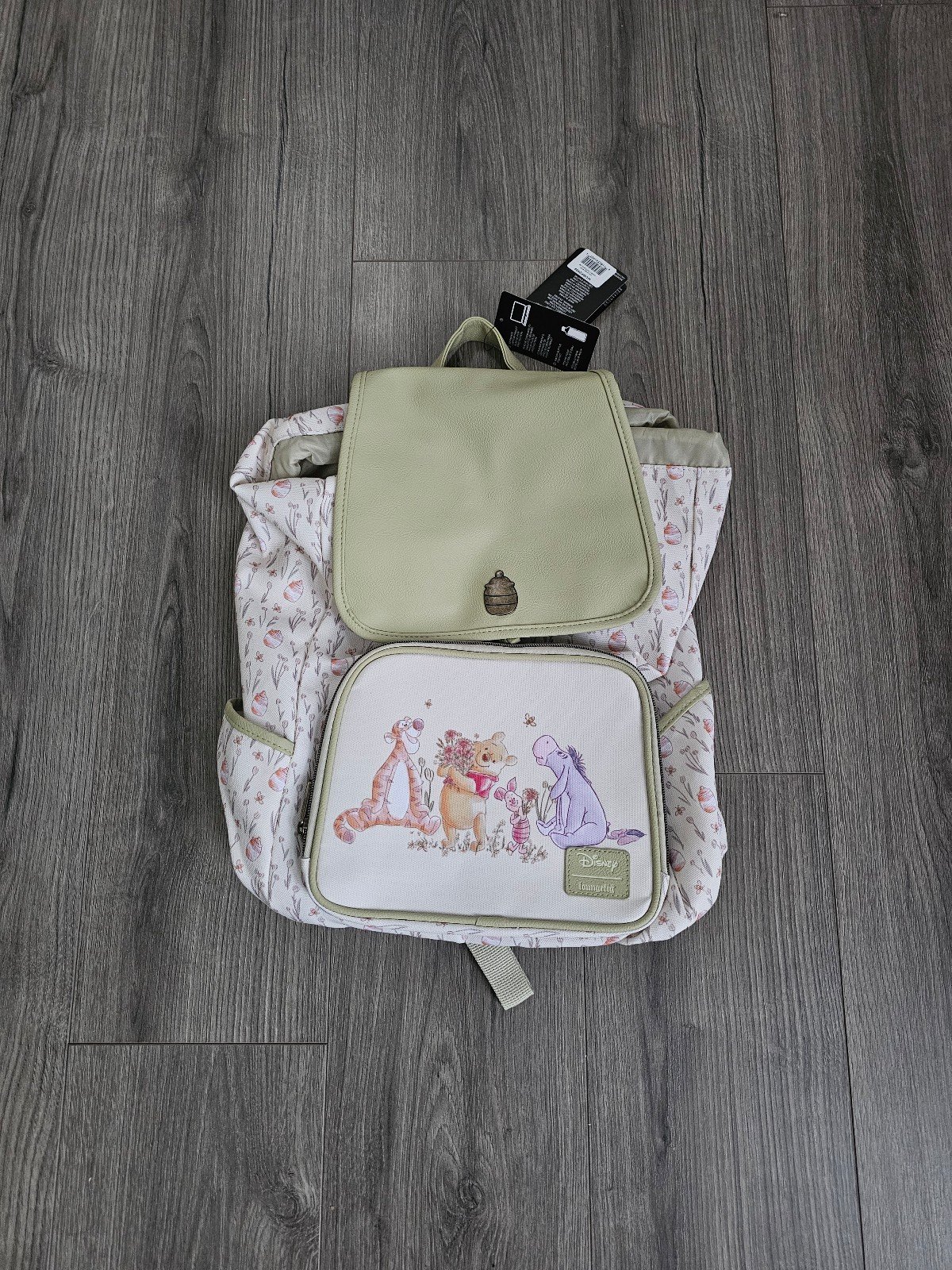 Loungefly Disney Winnie The Pooh Floral Hunny Slouch Backpack