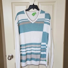 Hugo Boss Men's Cotton V-Neck Light Weight Sweater SZ L