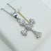 925 Sterling Silver Cubic Zircon Necklace, UU1P7A7009