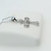 925 Sterling Silver Cubic Zircon Necklace, UU1P7A7009