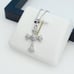 925 Sterling Silver Cubic Zircon Necklace, UU1P7A7009