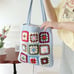 Crochet Tote Bag, Modern crochet bag, Shoulder bag, Reusable Bag 1499042617