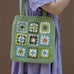 Crochet Tote Bag, Modern crochet bag, Shoulder bag, Reusable Bag 1499042617