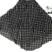 COCO REEF Riviera Dot Aura Mesh Ruffle Crop Tankini Swimsuit Bikini Black 34DD
