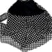 COCO REEF Riviera Dot Aura Mesh Ruffle Crop Tankini Swimsuit Bikini Black 34DD