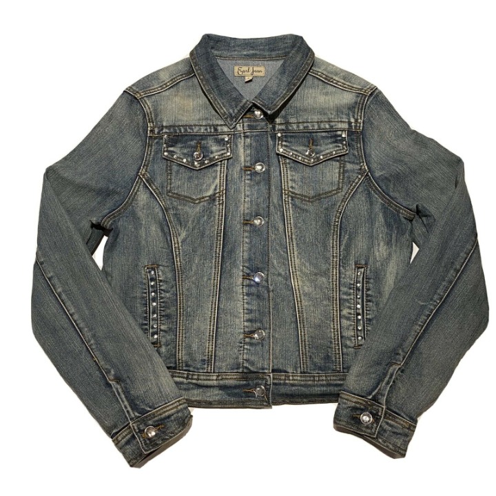 Earl Jean Denim Jacket L Womens Large