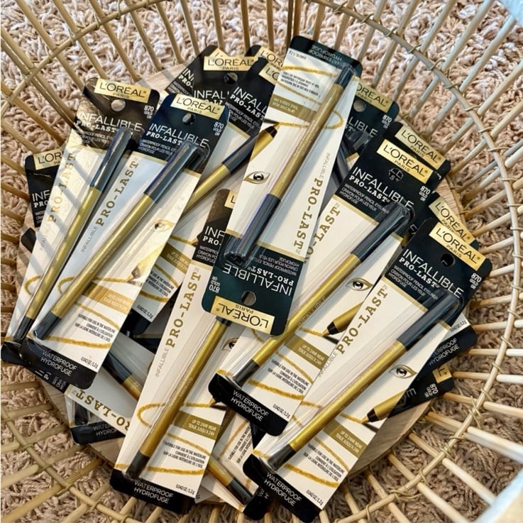 x20 Bundle L'OREAL INFALLIBLE PRO-LAST WATERPROOF PENCIL EYELINER #870 GOLD