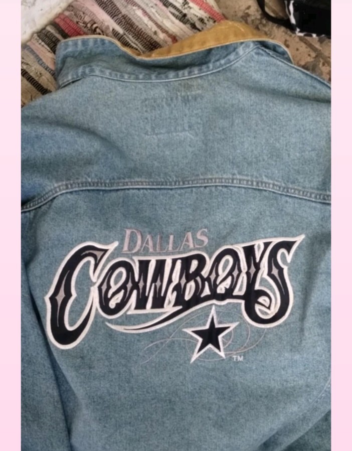 NFL Dallas Cowboys mens denim jacket VINTAGE