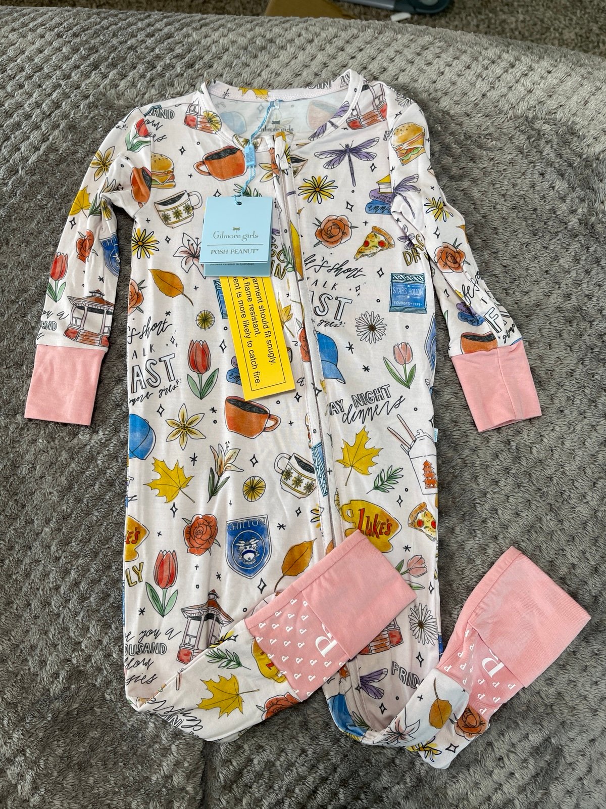 Posh Peanut Gilmore Girls sleeper NWT 9/12