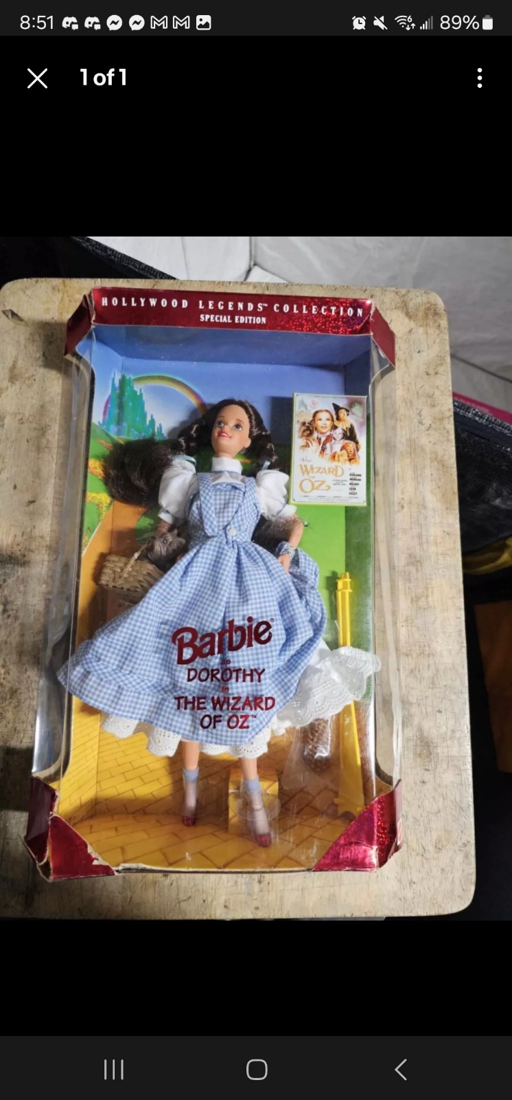 Hollywood Legends Collector Doll - Barbie As Dorothy in the Wizard o(box damage)