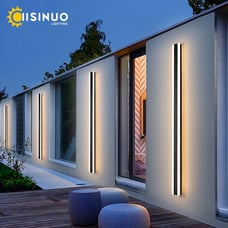 Modern Waterproof outdoor Long Strip LED wall lamp IP65 Aluminum Wall Light Gard