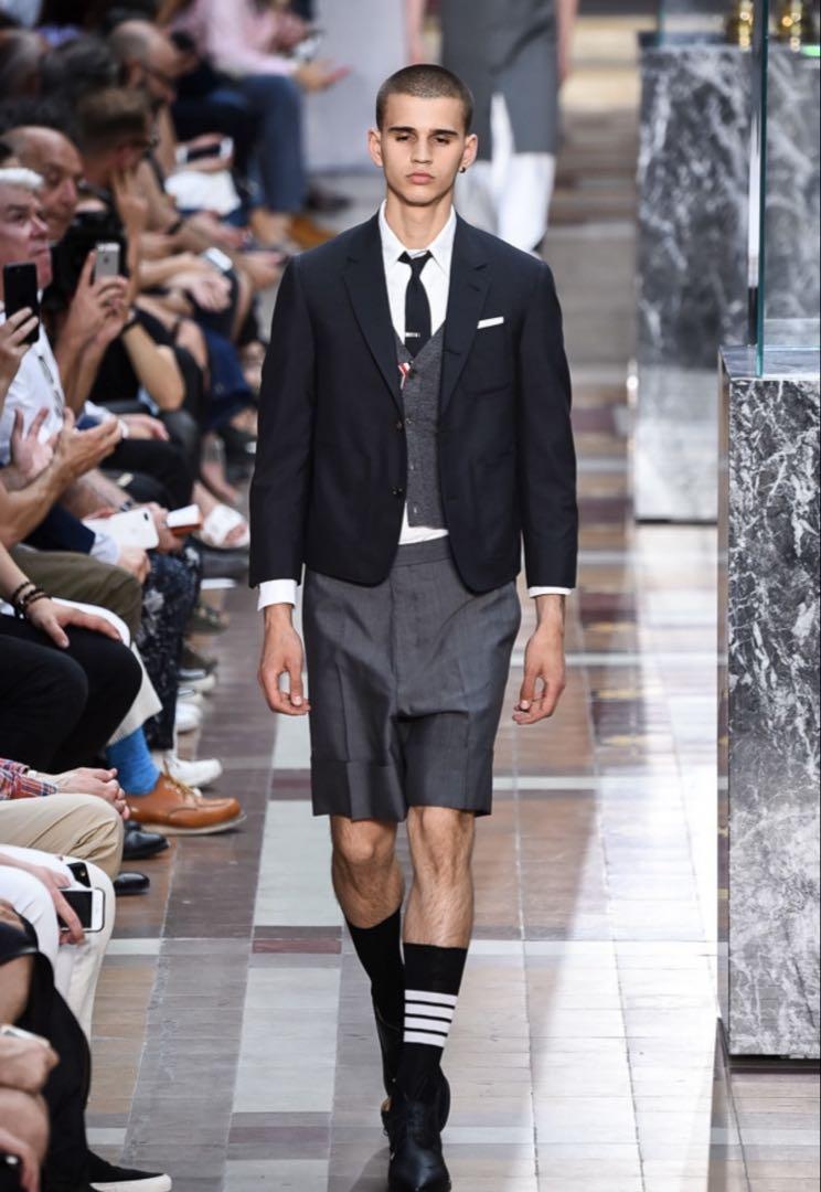 THOM BROWNE Gray Shorts Size 3