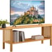 Bamboo TV Stand with Storage for TVs up to 65\