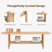 Bamboo TV Stand with Storage for TVs up to 65\
