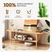 Bamboo TV Stand with Storage for TVs up to 65\