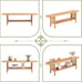 Bamboo TV Stand with Storage for TVs up to 65\
