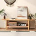 Bamboo TV Stand with Storage for TVs up to 65\