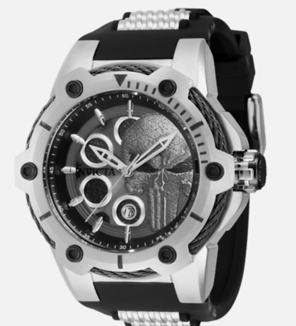 Invicta Bolt Marvel Punisher Men's 52mm Limited Edition Quartz Watch 43829 New