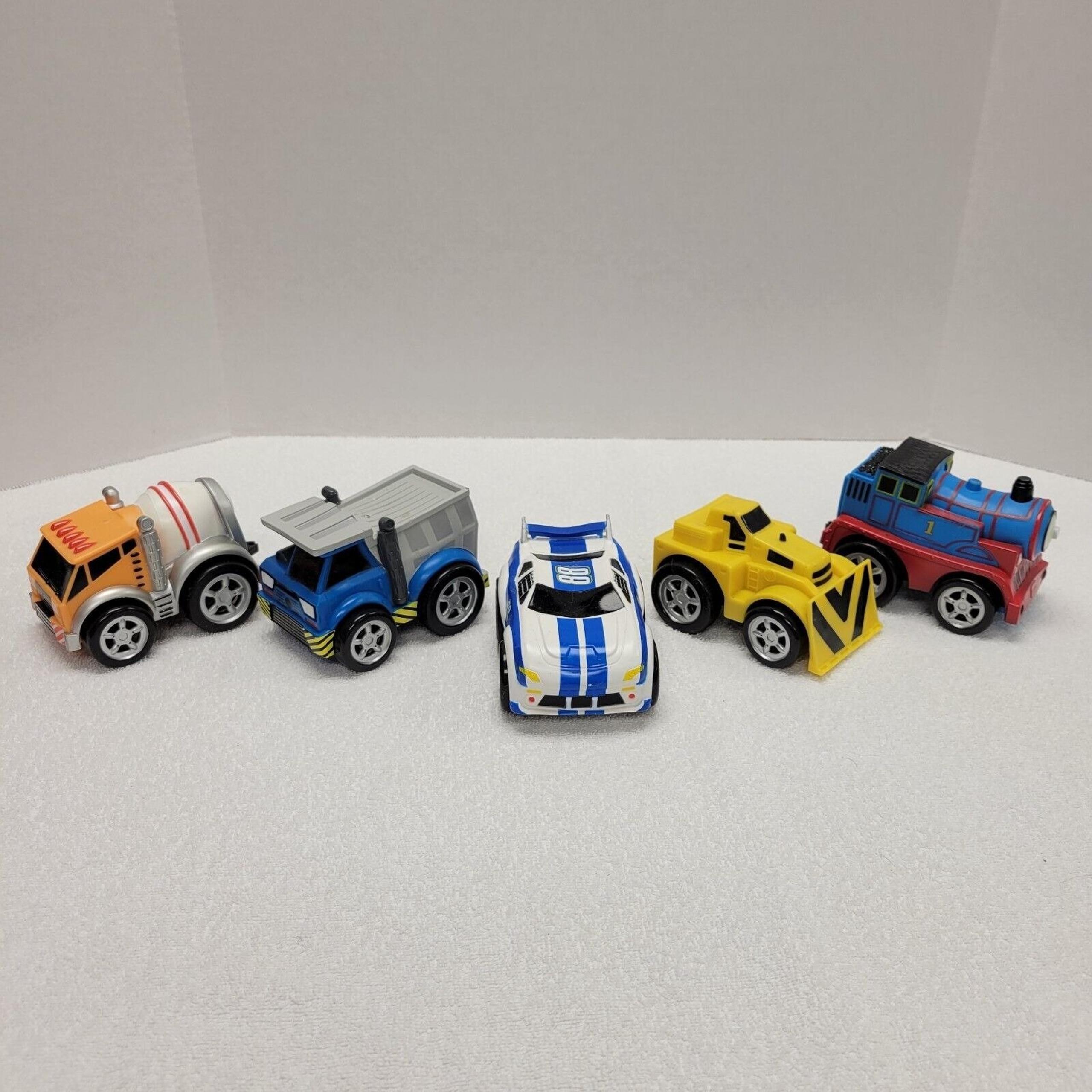 Set of 5 2014 Galaxy Kids Pull Back and Go 5 different vehicles