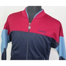 Men's Vintage 80's Adidas Zip-Up Tre-Foil Track Jacket Medium