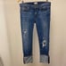 Hudson NWT Sz 4 (27) Crop Muse Skinny Womens Jeans 5” Cuff Distressed Stretch