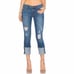 Hudson NWT Sz 4 (27) Crop Muse Skinny Womens Jeans 5” Cuff Distressed Stretch