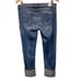 Hudson NWT Sz 4 (27) Crop Muse Skinny Womens Jeans 5” Cuff Distressed Stretch