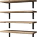 Wood Floating Shelves Set of 6, Shelves for Wall Decor, Farmhouse Shelf