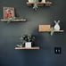 Wood Floating Shelves Set of 6, Shelves for Wall Decor, Farmhouse Shelf