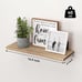 Wood Floating Shelves Set of 6, Shelves for Wall Decor, Farmhouse Shelf