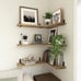 Wood Floating Shelves Set of 6, Shelves for Wall Decor, Farmhouse Shelf